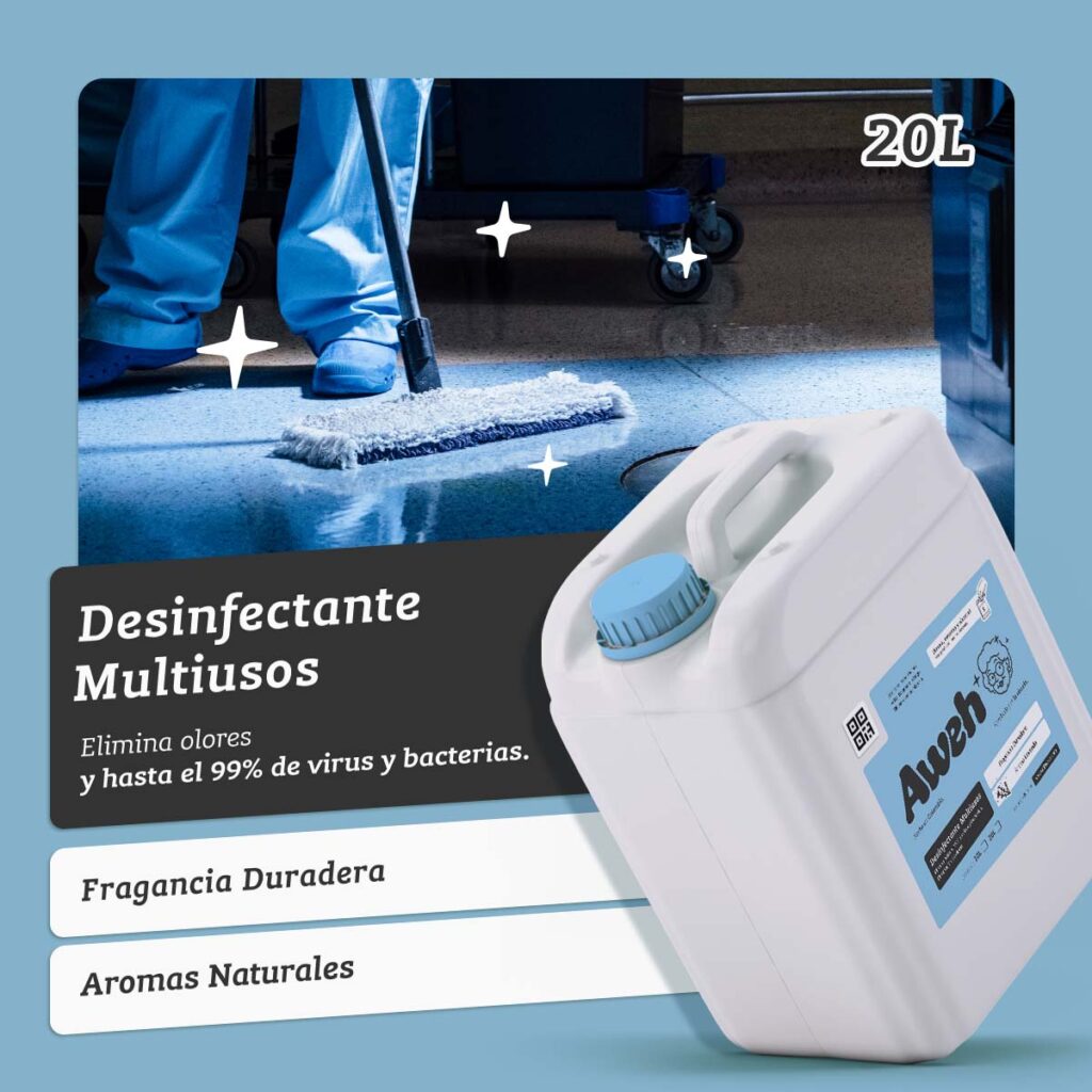 Desinfectante Multiusos Aweh 20 Litros