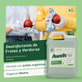Desinfectante de frutas y verduras Aweh 4 Litros
