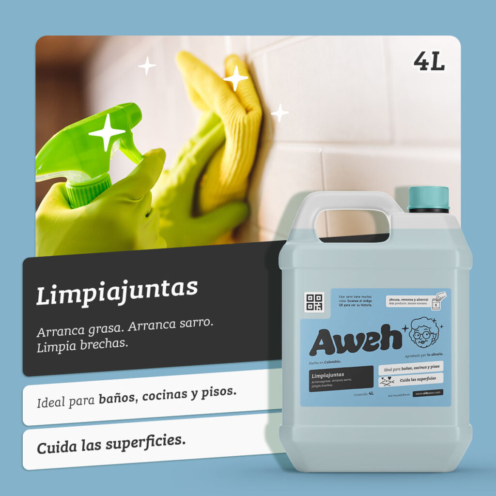 Limpiajuntas Aweh 4 Litros