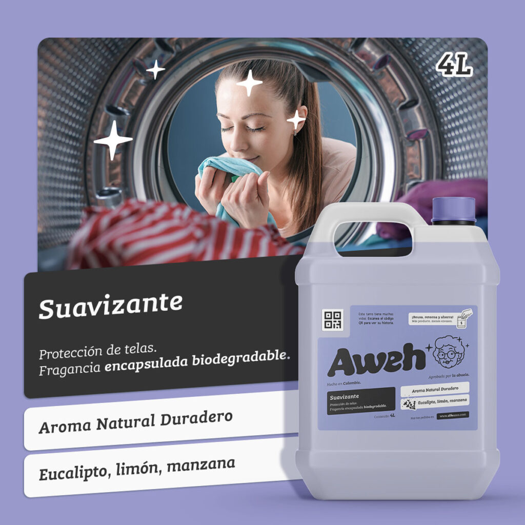 Suavizante Aweh 4 Litros